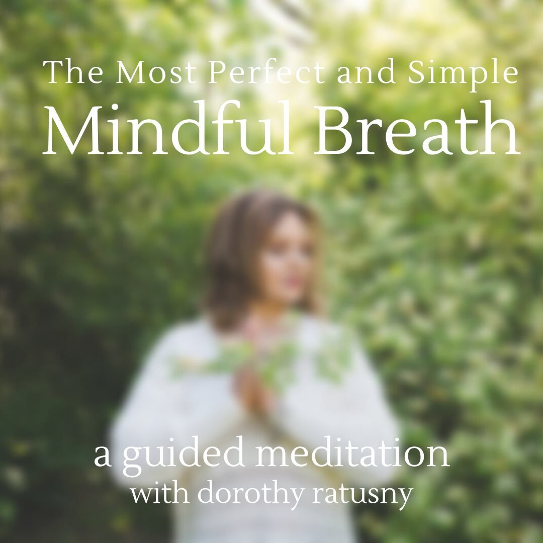 The Most Perfect and Simple Mindful Breath - A Guided Meditation with (image of) Dorothy Ratusny