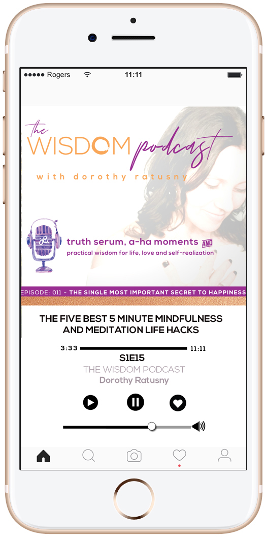 the 5 best 5 minute meditation and mindfulness life hacks - the wisdom podcast season one episode sixteen
