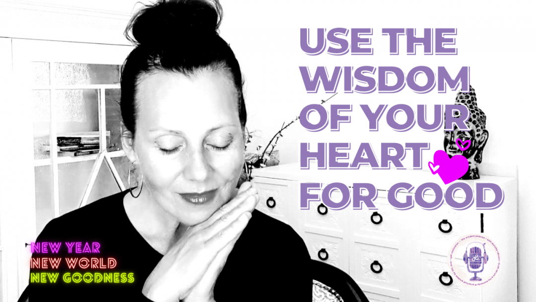USE THE WISDOM OF YOUR HEART FOR GOOD - The WISDOM podcast - S2 E37 with dorothy ratusny 2021-0103 (image of dorothy and hand mudra)