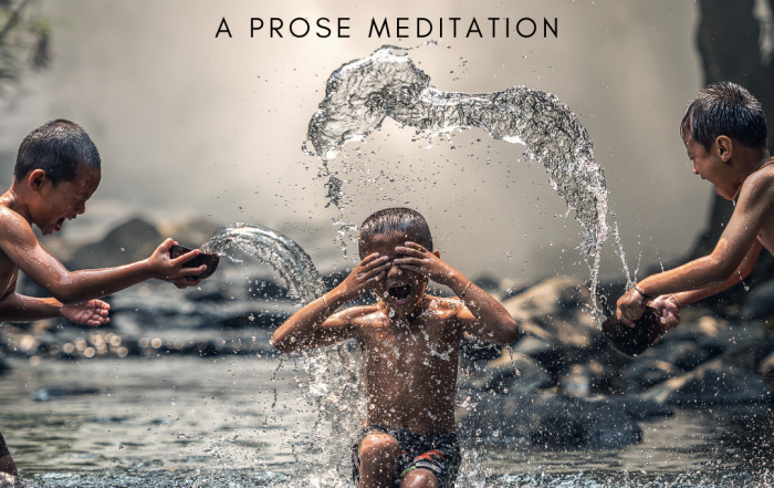 Feel JOY | A Prose Meditation @dorothyratusny 2021-02-26 (image of boys playing in water)