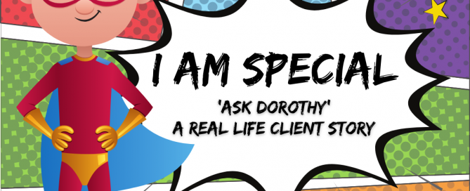 i am special The WISDOM podcast S3 E4 with Dorothy Ratusny (cartoon superhero)