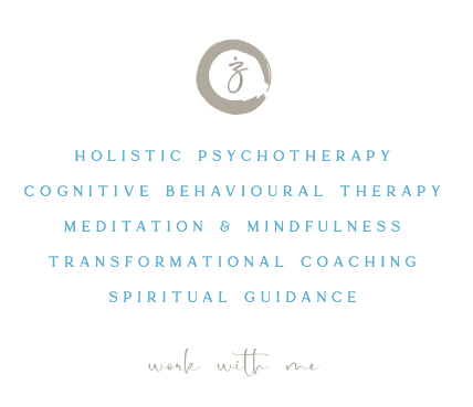 work with me - here's a list of what i offer: holistic psychotherapy, cognitive behavioural therapy, meditation & mindfulness, transformational coaching, spiritual guidance & more...